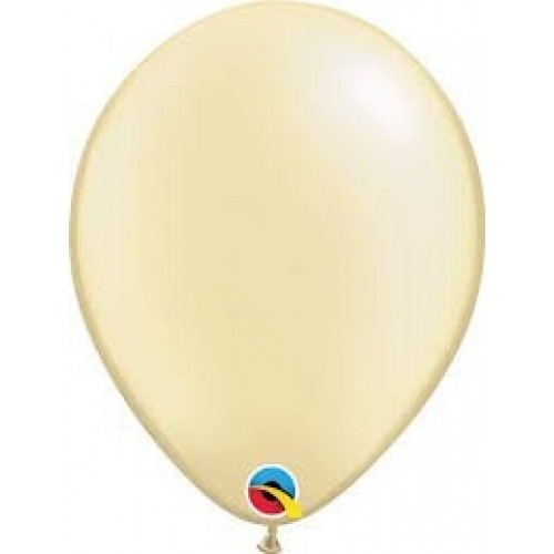 100 GLOBOS 11" LATEX MARFIL PERLADO