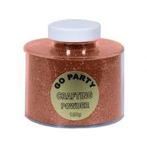 BOTE GLITTER PARA GLOBOS ROSA ORO 100GR