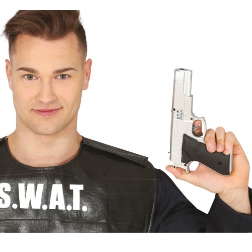 PISTOLA PLATA 24CM