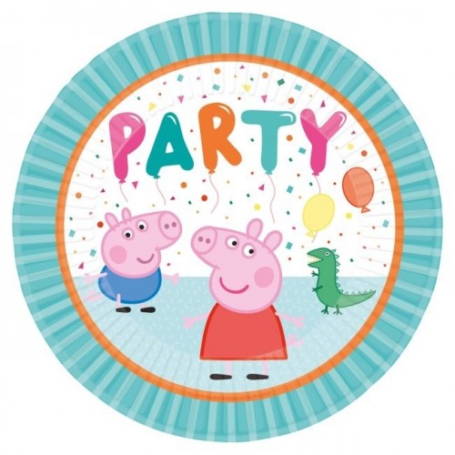   8 PLATOS PEPPA PIG PARTY 23CM