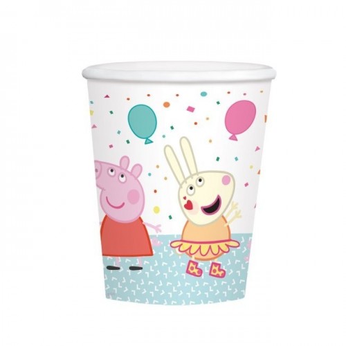   8 VASOS PEPPA PIG PARTY 250ML