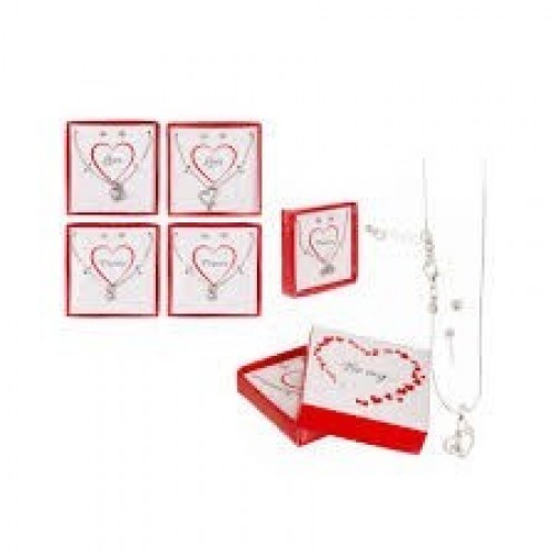 COLLAR Y PENDIENTES"FOREVER  LOVE" SURT