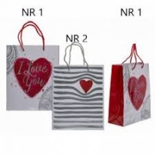 BOLSA REGALO DISEÑO SUR CORAZON 18X23CM