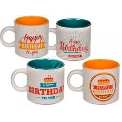 TAZA CERAMICA HAPPY BIRTHDAY 9X8CM
