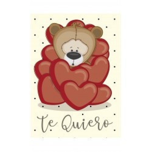 MINI TARJETA TE QUIERO OSITO  