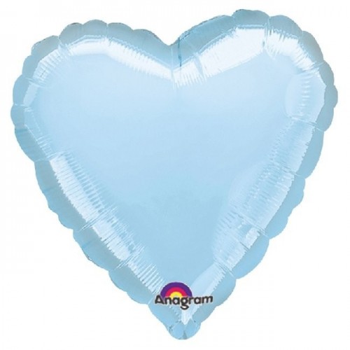   $D GLOBO 18" FOIL CORAZ CELEST PER