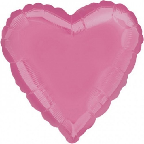   GLOBO 18" FOIL CORAZON ROSA CHICLE