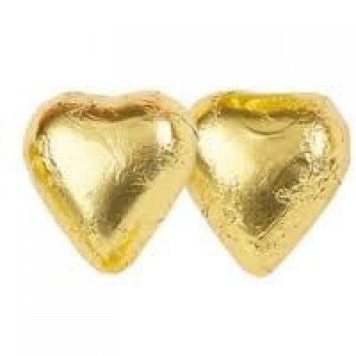 E/ 10 BOMBONES CORAZON CHOCOLATE ORO