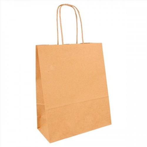 T/BOLSA C/ASA KRAFT NATURAL 18 8X21,5CM