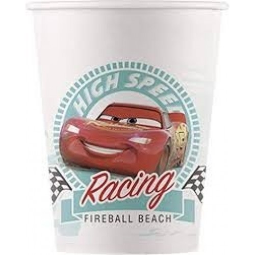   8 VASOS COMPOSTABLE CARS 200ML