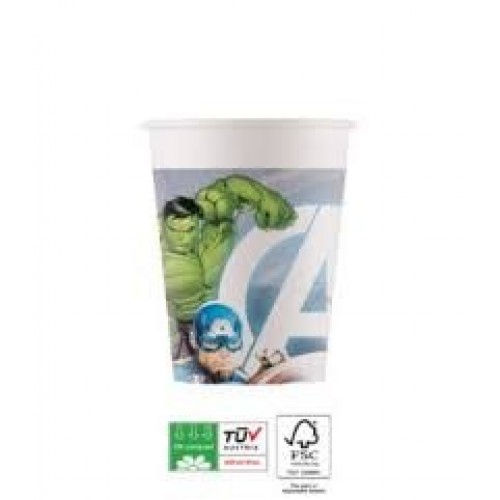 $E 8 VASO COMPOSTABLE VENGADORES
