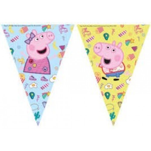   BANDERIN TRIANGULO PEPPA PIG
