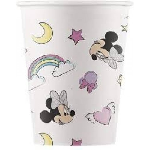  8 VASOS COMPOSTABLE MINNIE UNICORN