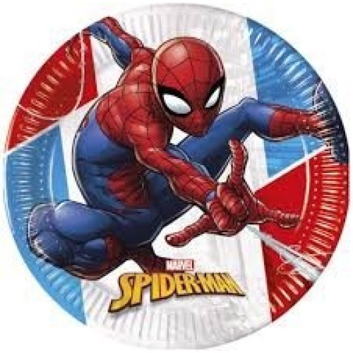  8 PLATOS COMPOSTABLE SPIDERMAN 23C