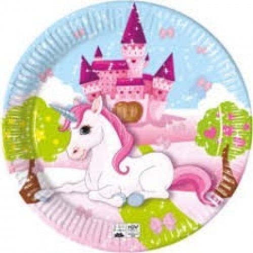 $E  8 PLATOS COMPOST UNICORN 23CM