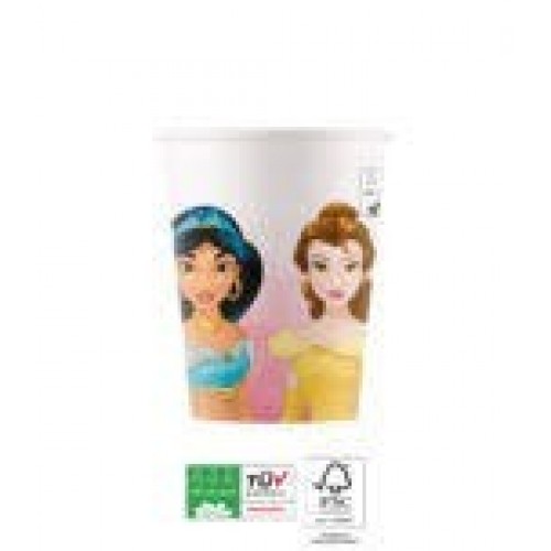 8 VASO COMPOSTABLE PRINCESAS 200ML