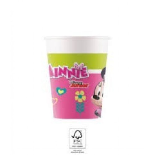  8 VASO CARTON MINNIE HELPERS 200ML