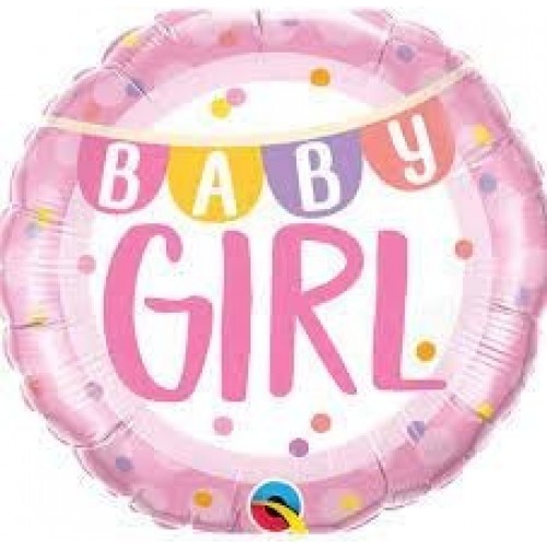 GLOBO 18" FOIL BABY GIRL ROSA