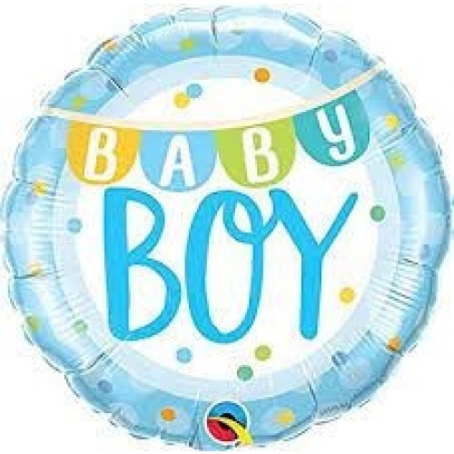 GLOBO 18" FOIL BABY BOY CELESTE