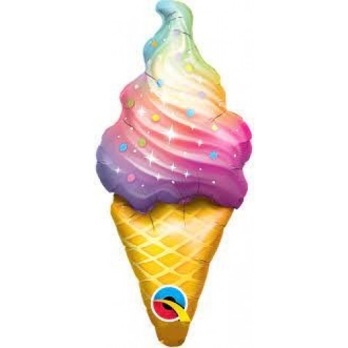 GLOBO 14" PALO FOIL FORMA HELADO