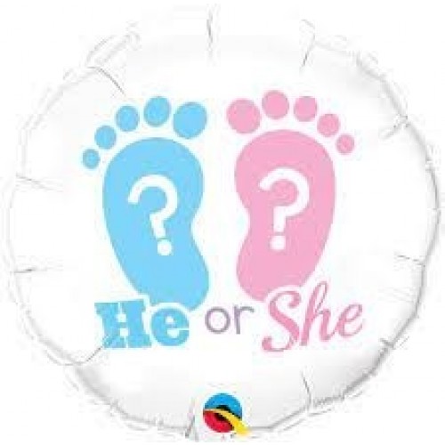 GLOBO 18" FOIL HE OR SHE?