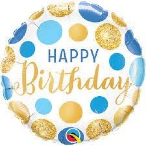  GLOBO 18" FOIL H.BIRTHDAY TOPOS AZ