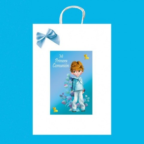 BOLSA BLANCA COMUNION 15X21,5CM  