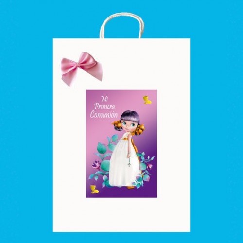 BOLSA BLANCA COMUNION NIÑA  
