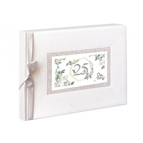 LIBRO FIRMAS BODAS PLATA   