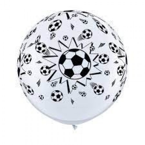   2 GLOBOS JUMBO 3FT BNC FUTBOL 95CM