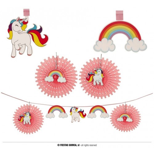 $D  GUIRNALD 12 PIEZAS UNICORN 2.5M