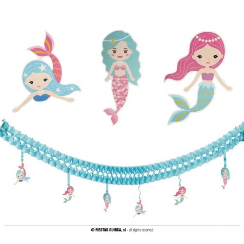 $D    GUIRNALDA 6 PIEZAS SIRENA 3M