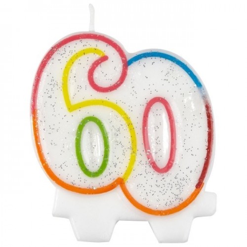 $D VELA FORMA N60 BORDE COLORES 8CM