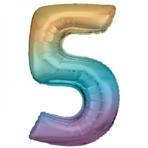   GLOBO 34" FOIL FORMA N5 ARCOIRIS
