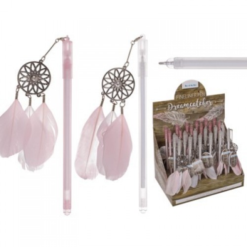 BOLIGRAFO PLASTICO ATRAPASUEÑO PLUMAS