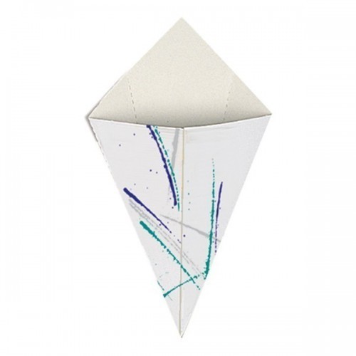 $DE 10 CONO CARTON PAPAS VOLARE 100GR