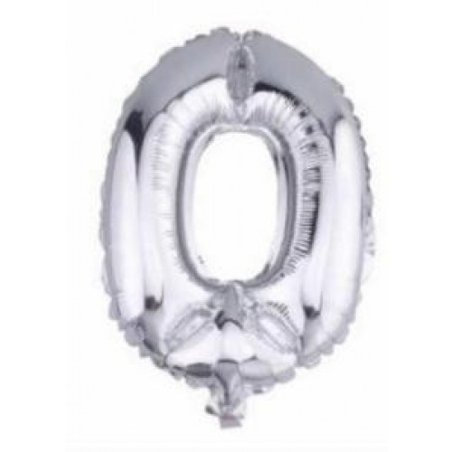  GLOBO 16" FOIL PALO FORMA N0 PLATA