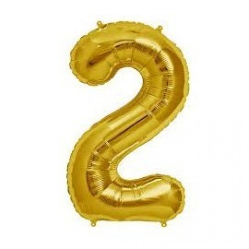   GLOBO 16" FOIL PALO FORMA N2 ORO