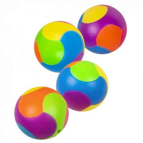 4 BOLAS ROMPECABEZA COLORES SURTIDOS