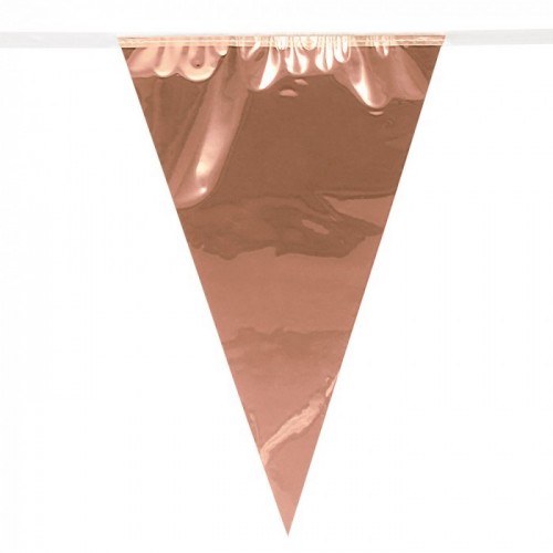   BANDERIN TRIANGULAR ROSA ORO 10M