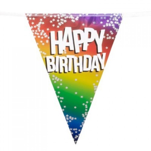 BANDERIN TRIANGULAR H.BIRTHDAY 6M