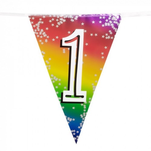 BANDERIN TRIANGULAR N1 MULTICOLOR 6M