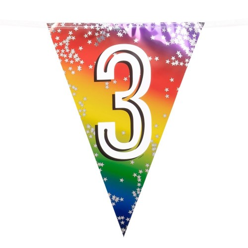 BANDERIN TRIANGULAR N3 MULTICOLOR 6M