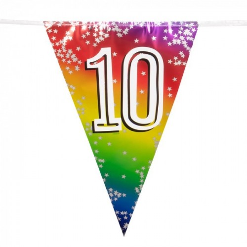 BANDERIN TRIANGULAR N10 MULTICOLOR 6M