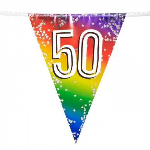 BANDERIN TRIANGULAR N50 MULTICOLOR 6M