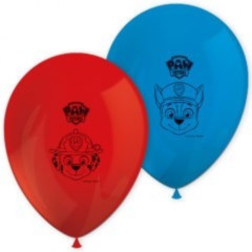   8 GLOBOS 11" PAW PATROL READY