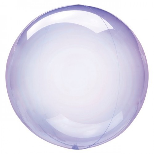 $E GLOBO 18" BURBUJA TRANSPARENT VIOLETA