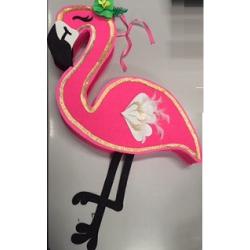 $D PIÑATA FORMA FLAMINGO (HECHAS A MANO