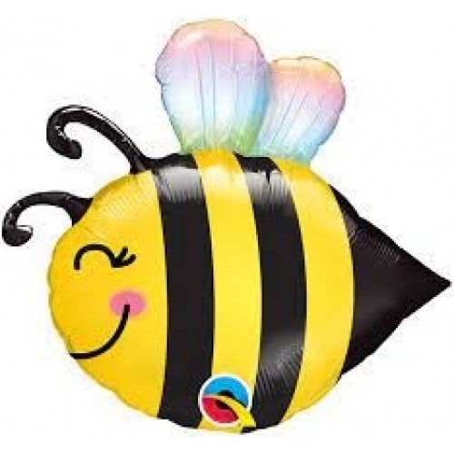 GLOBO 14" PALO FOIL FORMA ABEJA
