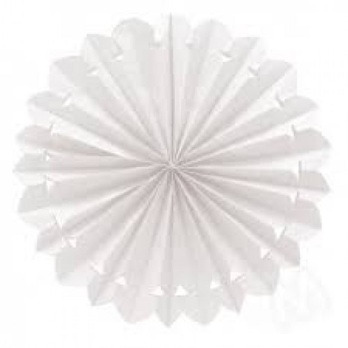   ABANICO PAPEL BLANCO 50CM